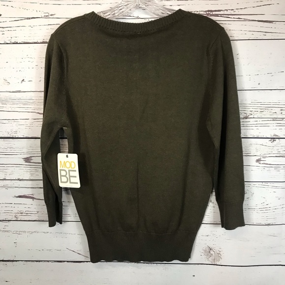 NWT Modbe Ruffled Cardigan Sweater XL - Picture 2 of 6